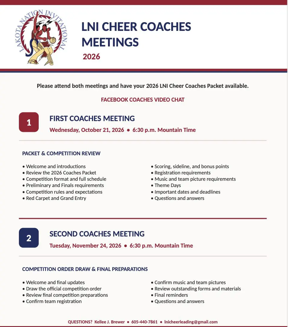 Coaches Meetings