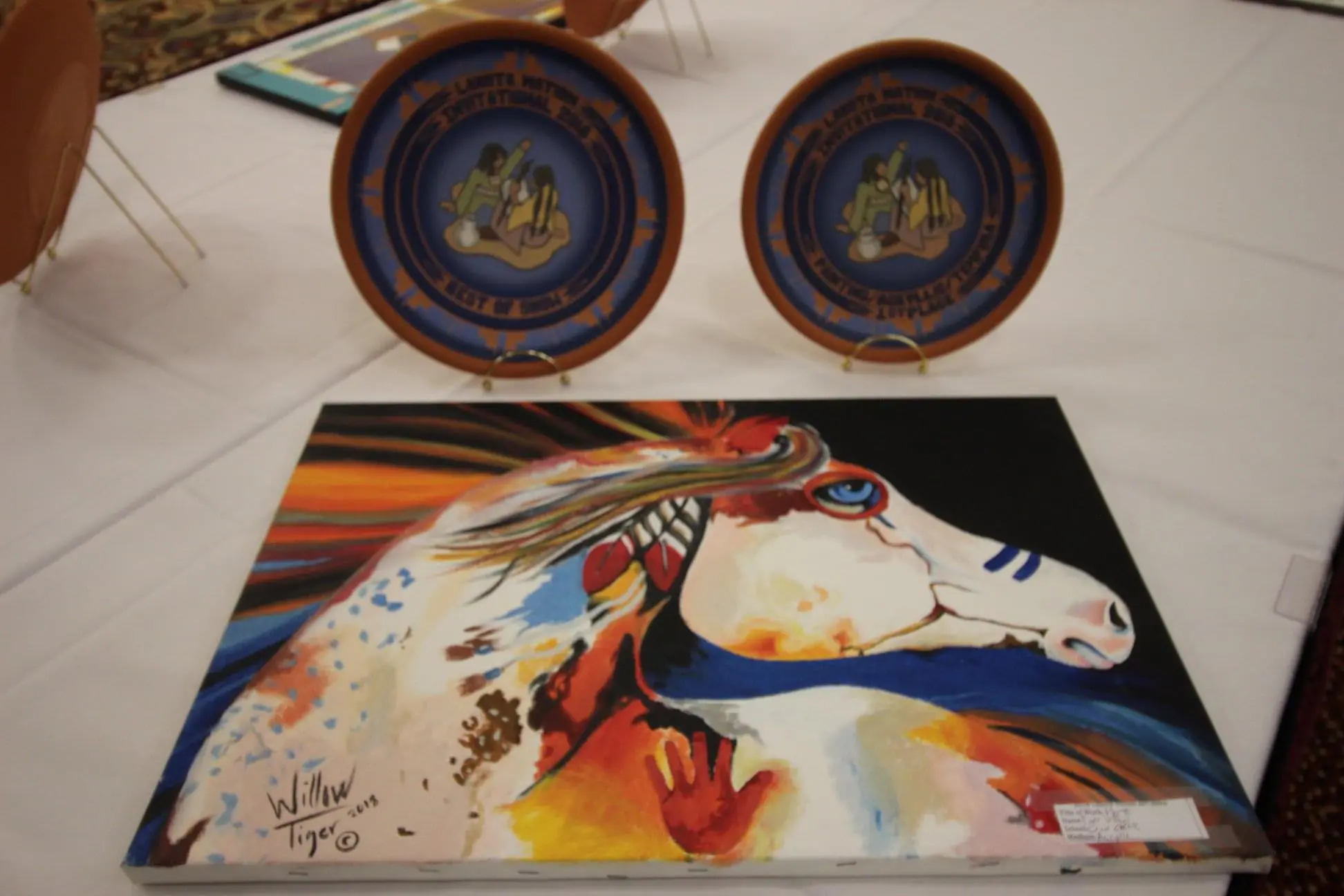 Art showcase piece (painted horse)